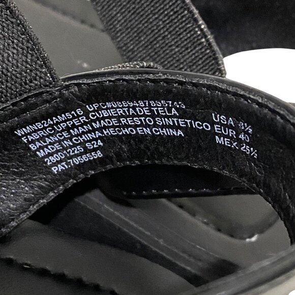 NOBO No Boundaries Womens Textured Strap Low Heel Platform Sandals 8.5 Black - Picture 7 of 8